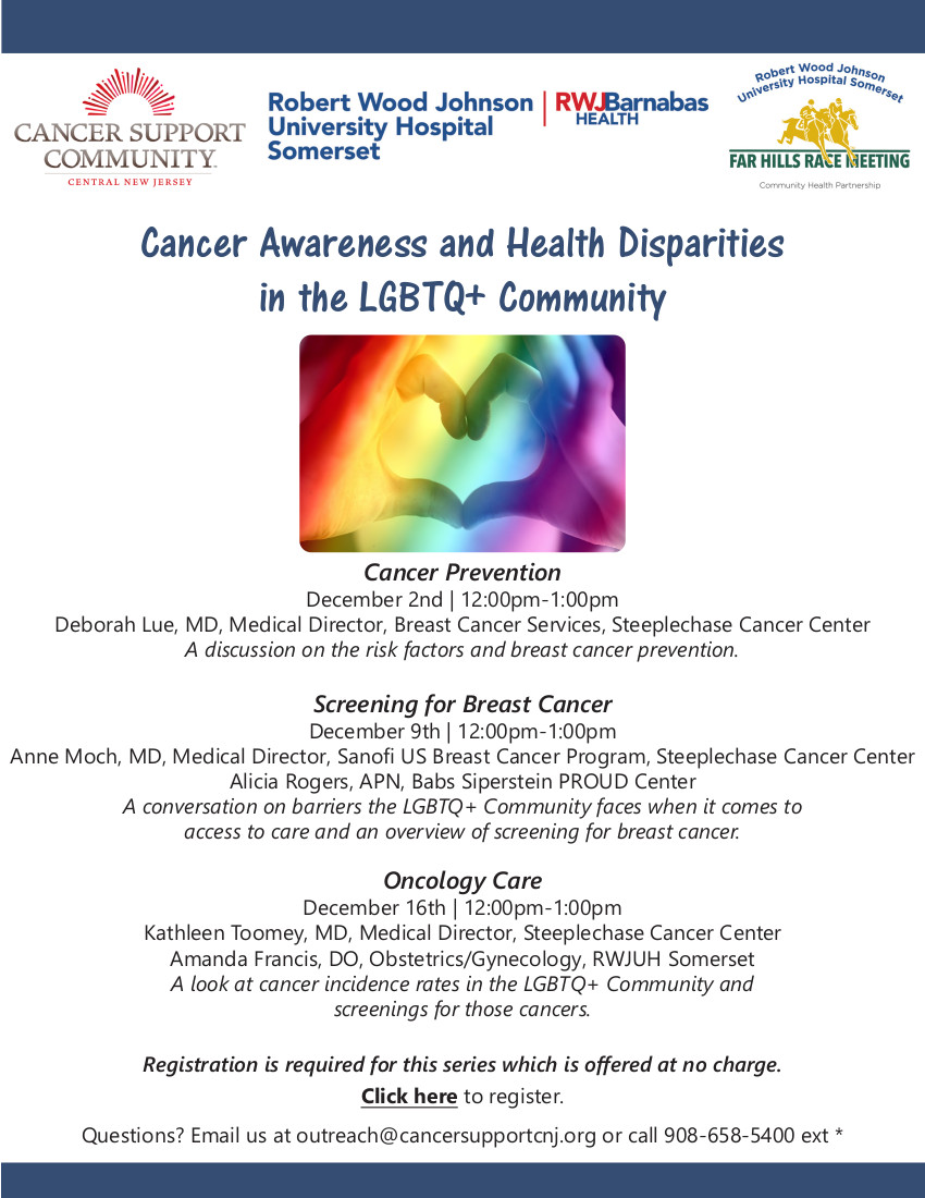 cancer awareness and health disparities in LGBTQ+ community