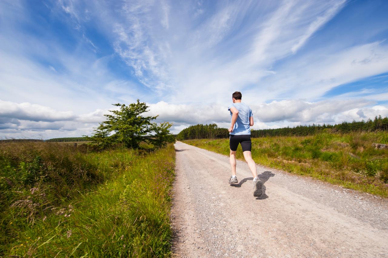 Man jogging