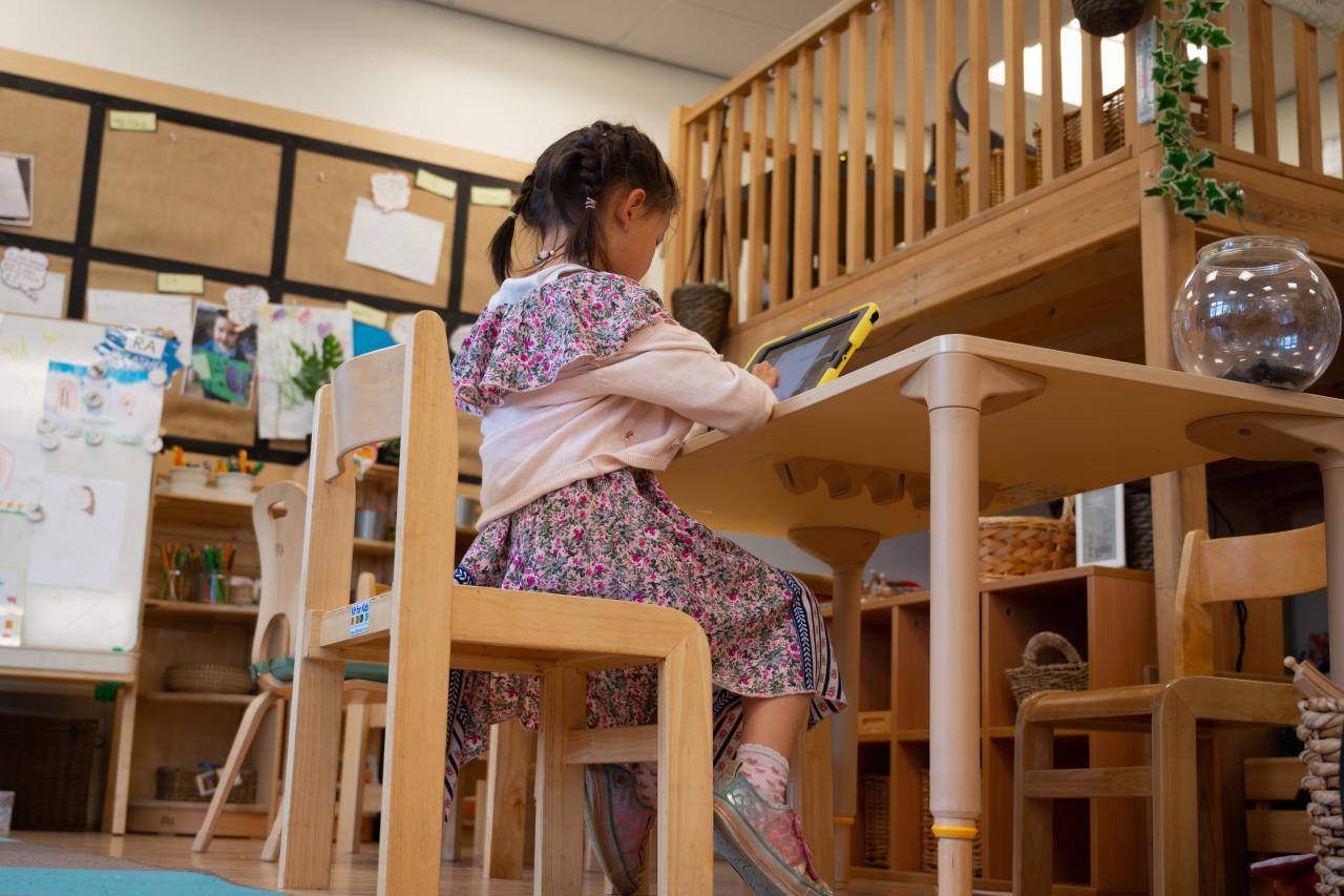 girl studying