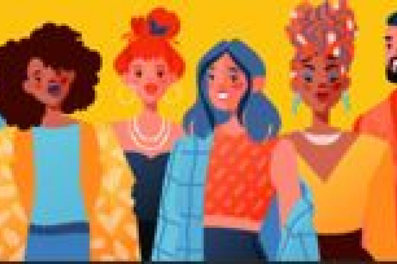 illustration of diverse people