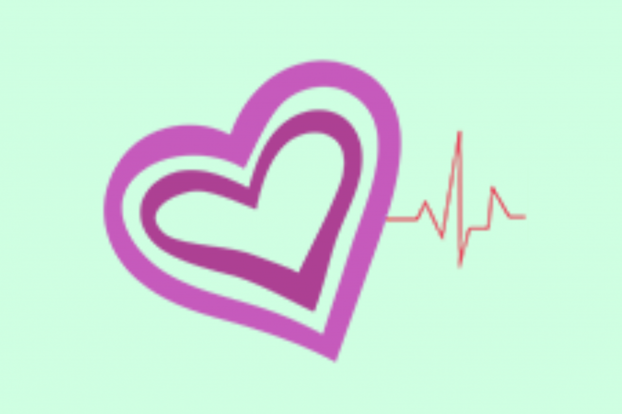 Mint Green Background with "Just For the Health of It" Logo Icon in the center