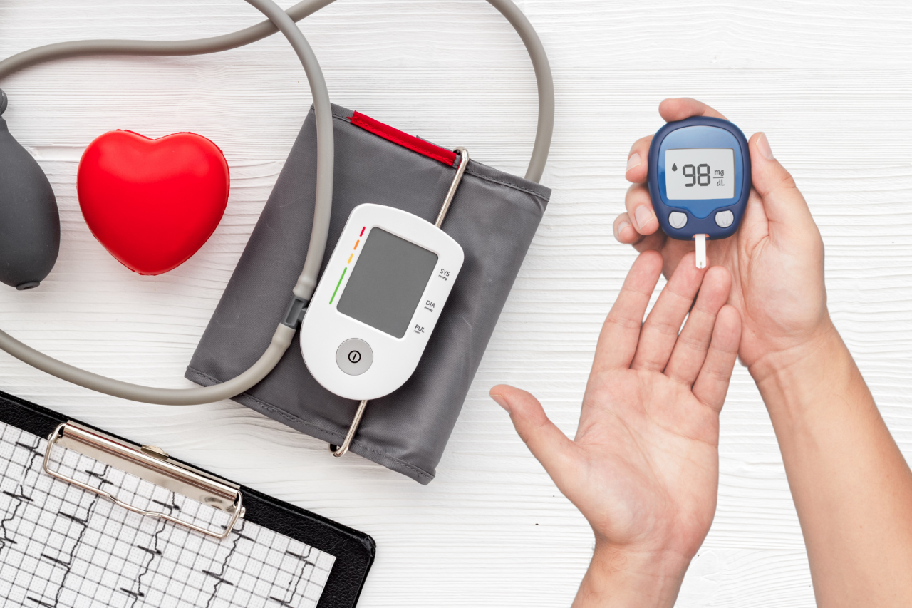 blood pressure monitor and blood glucometer
