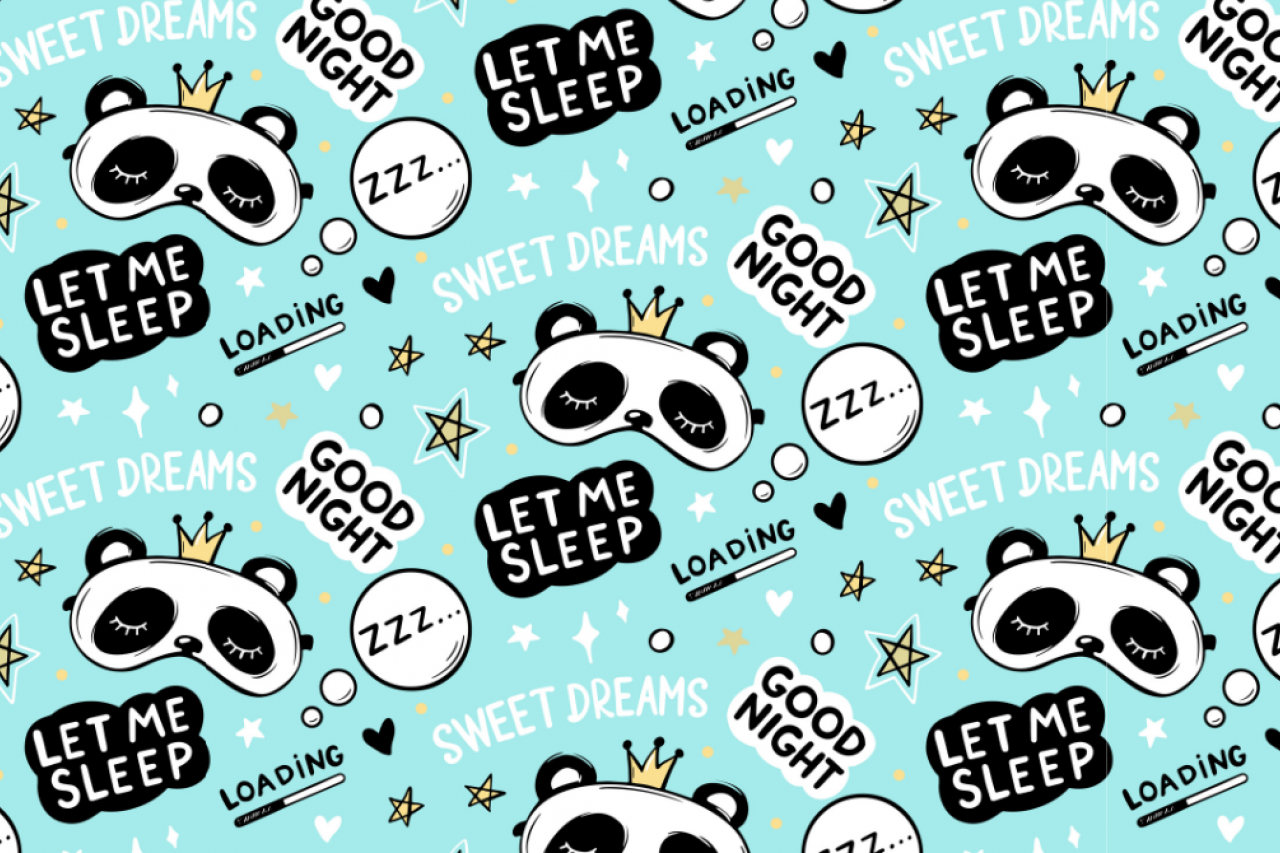 Sleep mask pattern
