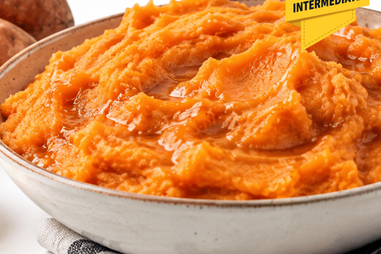Library Chef: Honey mashed sweet potatoes