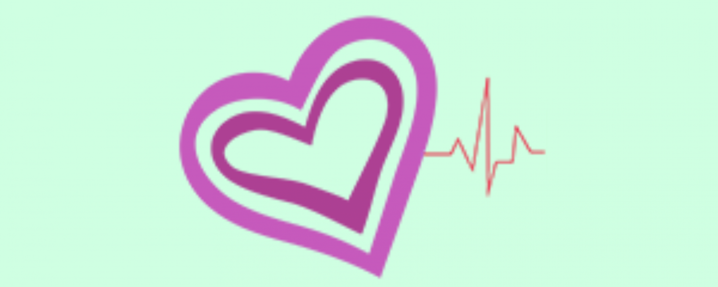 Mint Green Background with "Just For the Health of It" Logo Icon in the center