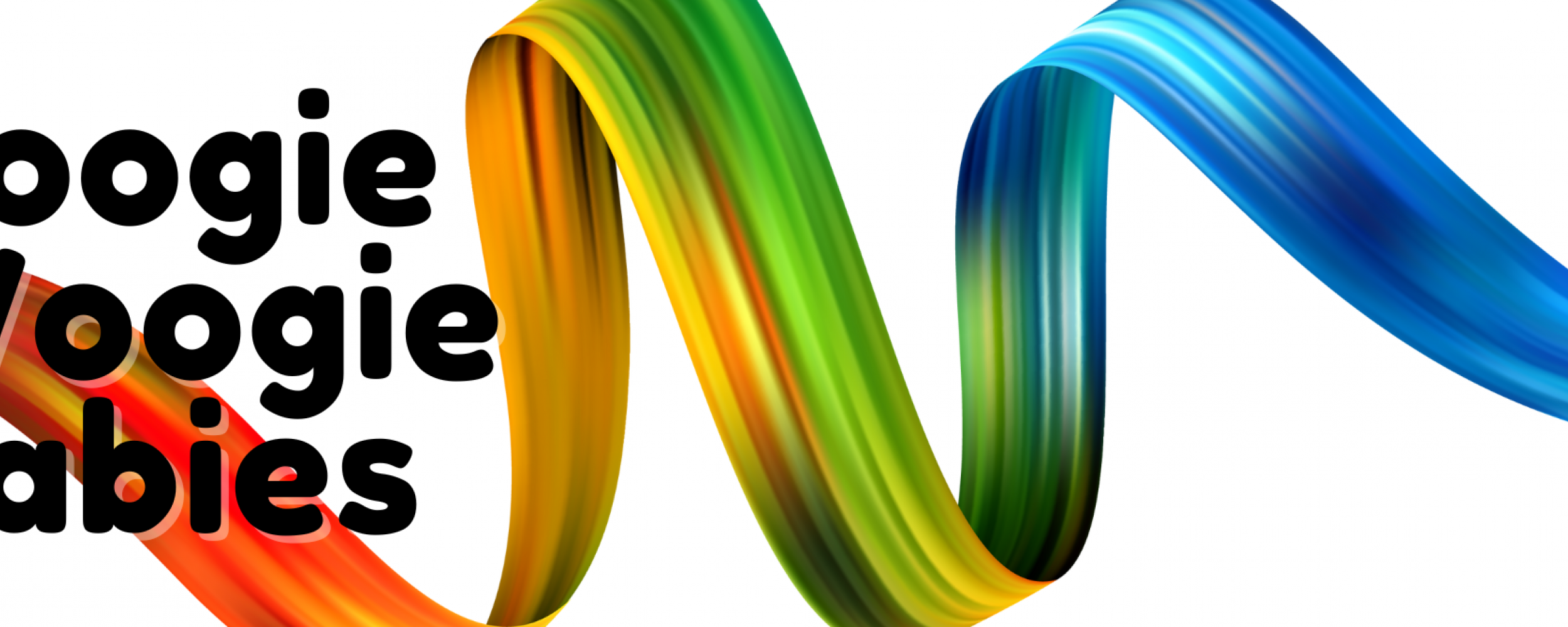 Boogie Woogie Babies with Rainbow ribbon