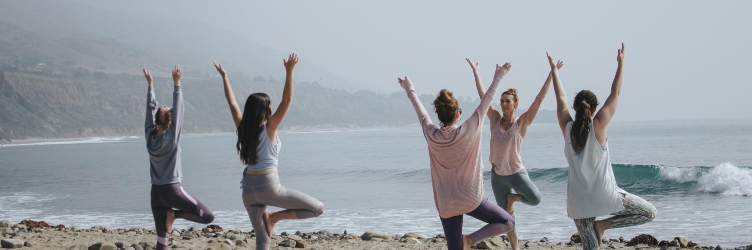 Yoga on the beach