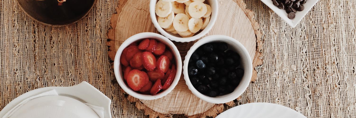 Breakfast with fruits 