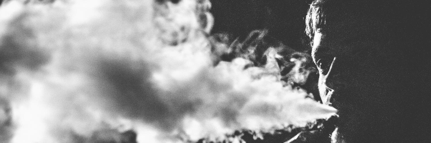 man vaping