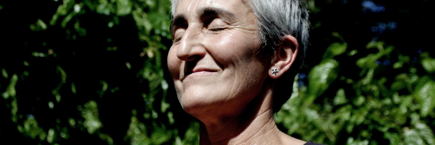 woman smiling