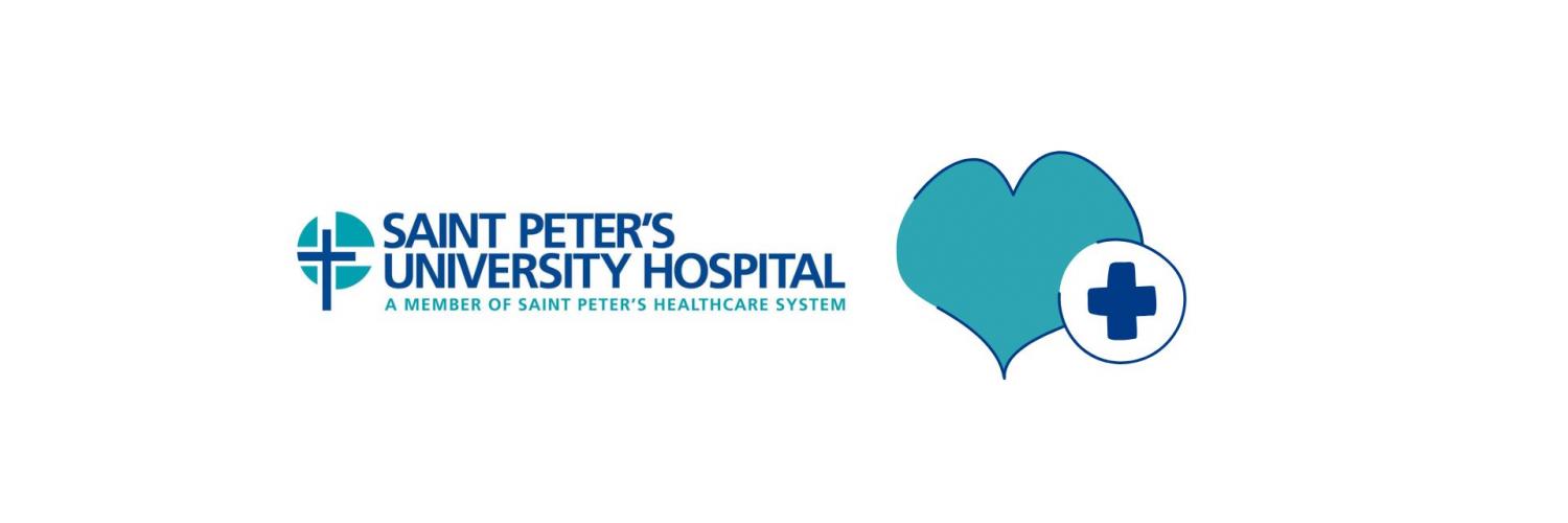 Saint Peter's University Hospital logo and a heart