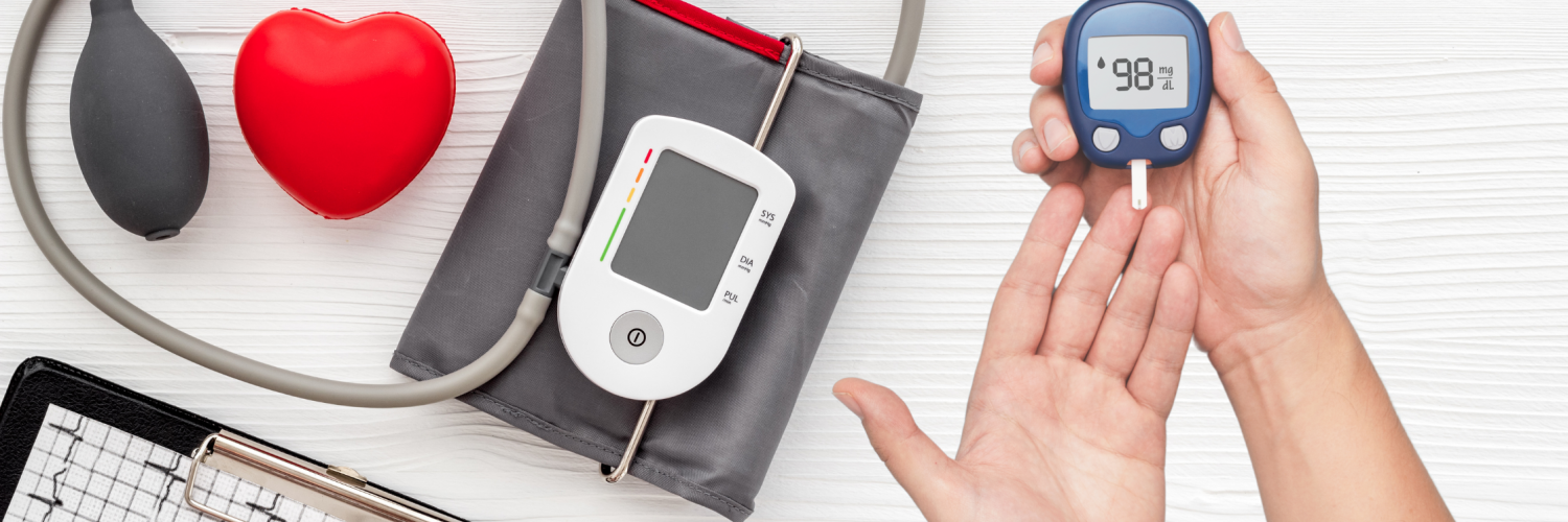 blood pressure monitor and blood glucometer