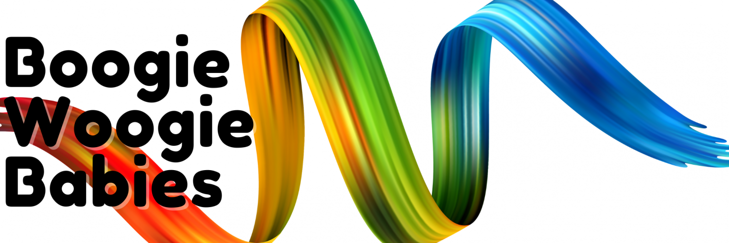 Boogie Woogie Babies with Rainbow ribbon