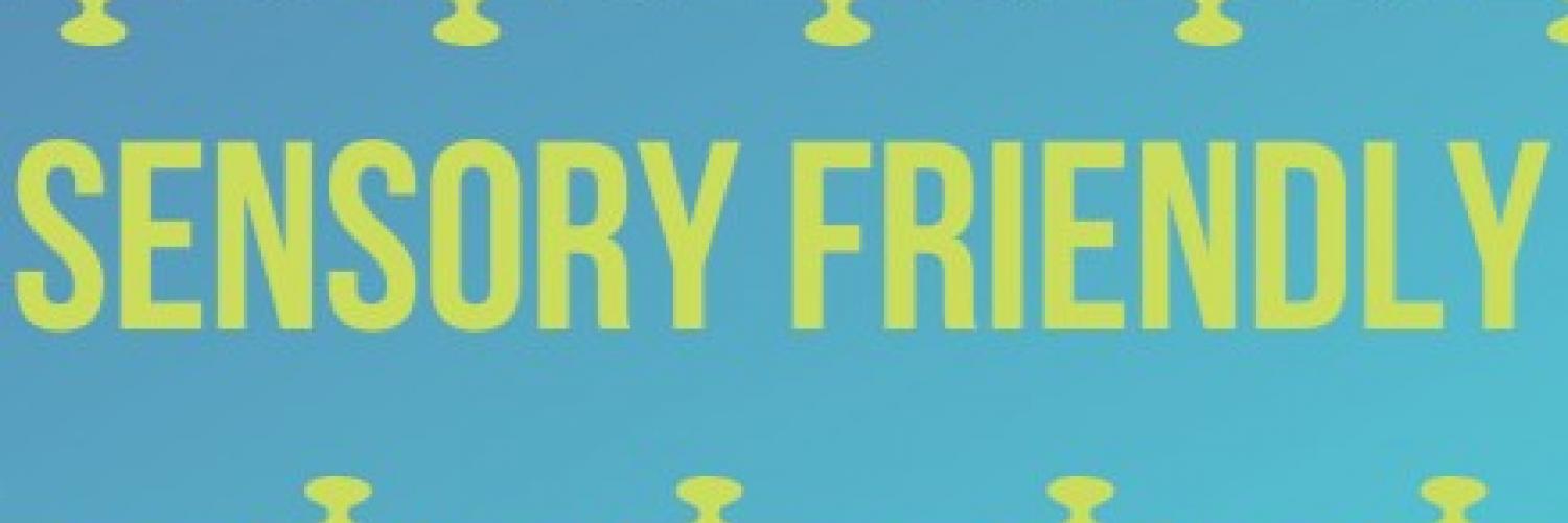 Puzzle pieces surrounding the words "sensory friendly".