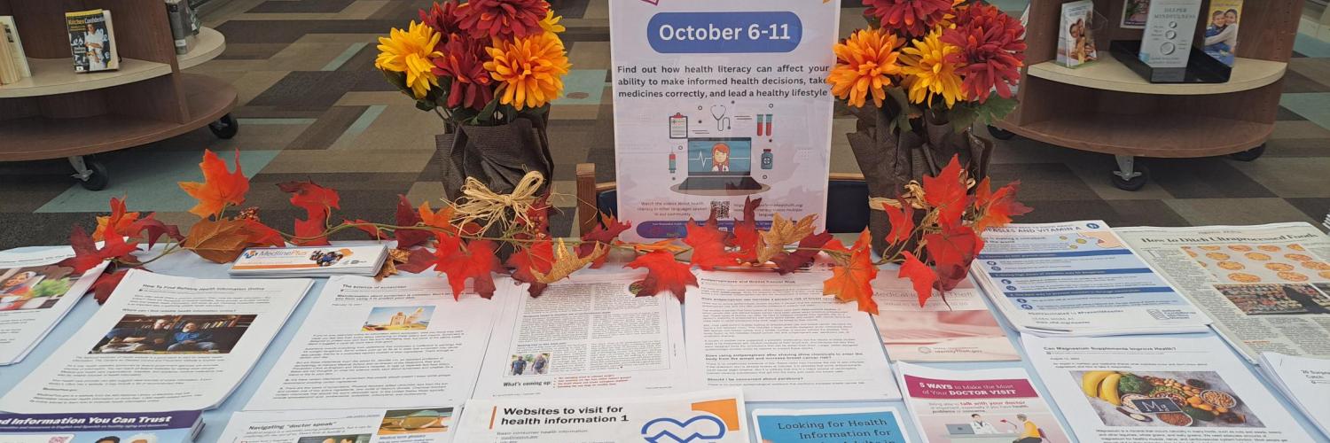 health literacy month health table